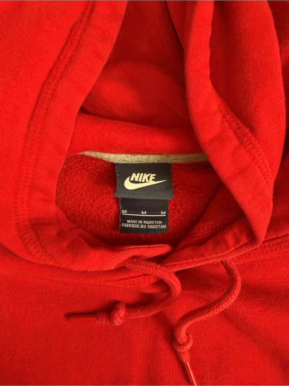 Nike Red Hoodie with Embroidered White Swoosh